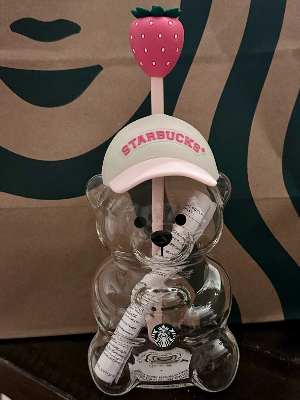 Starbucks Pink Bearista Tumbler NIBWT